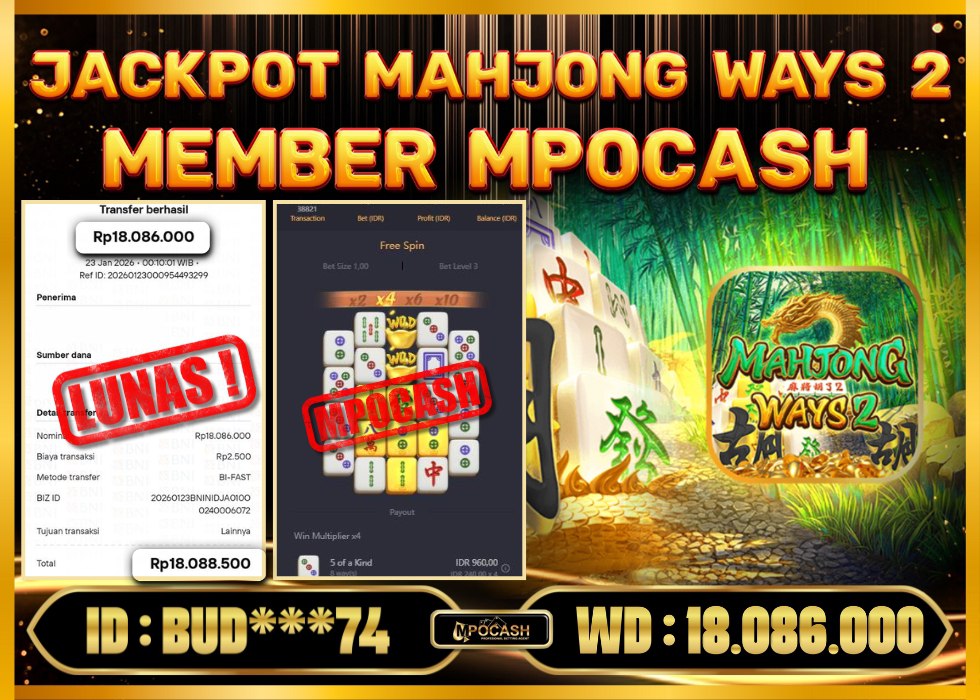 MPOCASH JACKPOT MAHJONG  WAYS 2