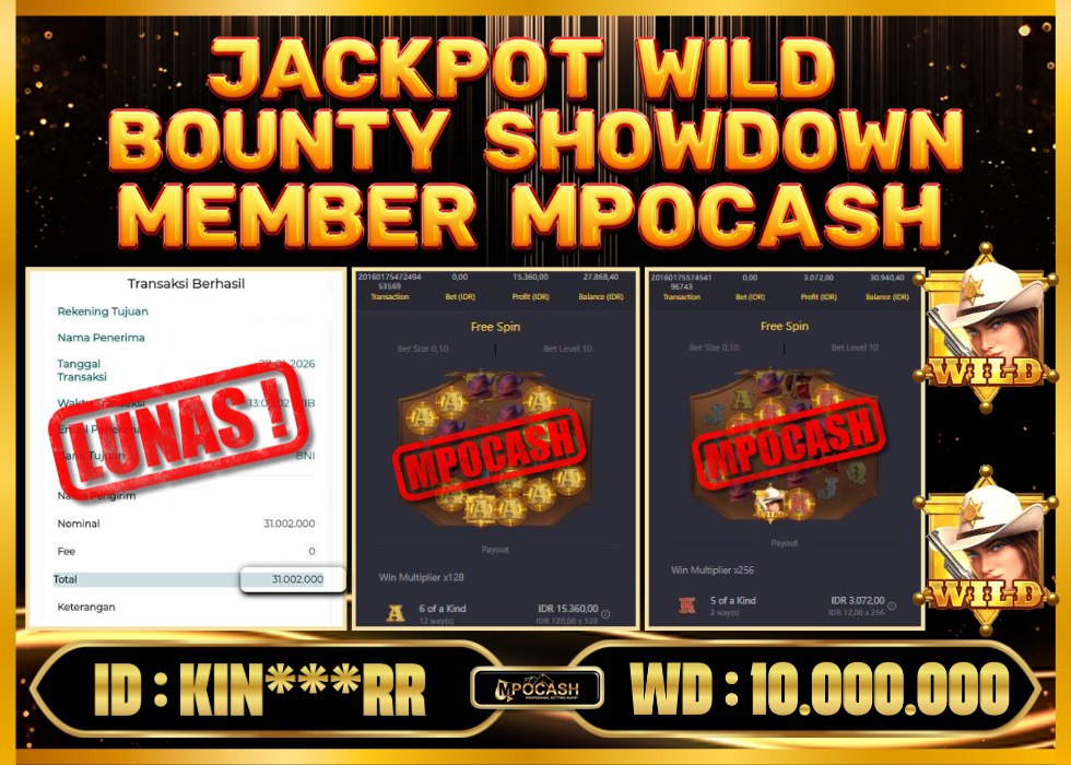 MPOCASH JACKPOT WILD BOUNTY SHOWDOWN