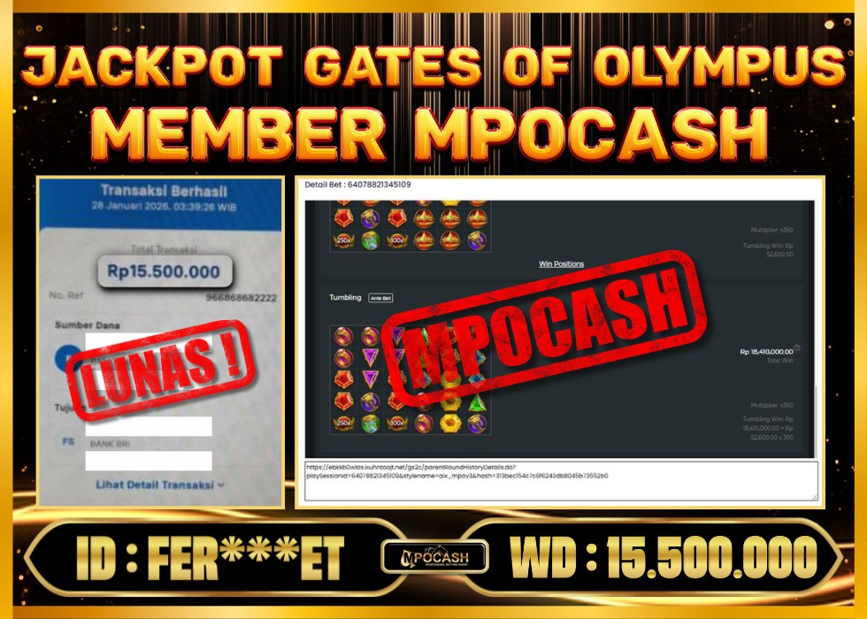 MPOCASH JACKPOT GATES OF OLYMPUS