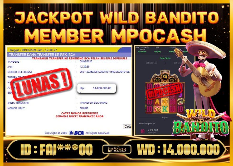 MPOCASH JACKPOT WILD BANDITO