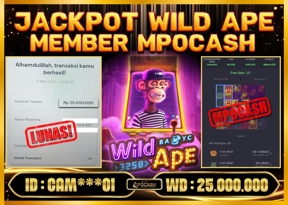 MPOCASH JACKPOT WILD APE