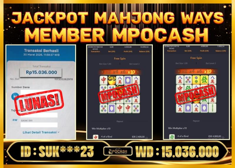 MPOCASH JACKPOT MAHJONG WAYS