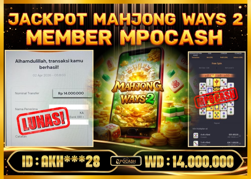 MPOCASH JACKPOT MAHJONG WAYS 2