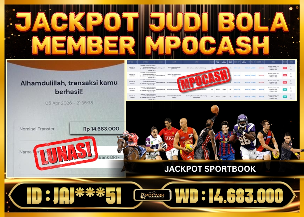 MPOCASH JACKPOT JUDI BOLA