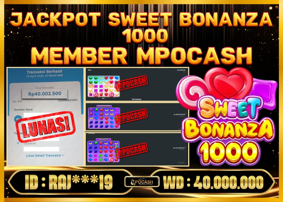MPOCASH JACKPOT SWEET BONANZA