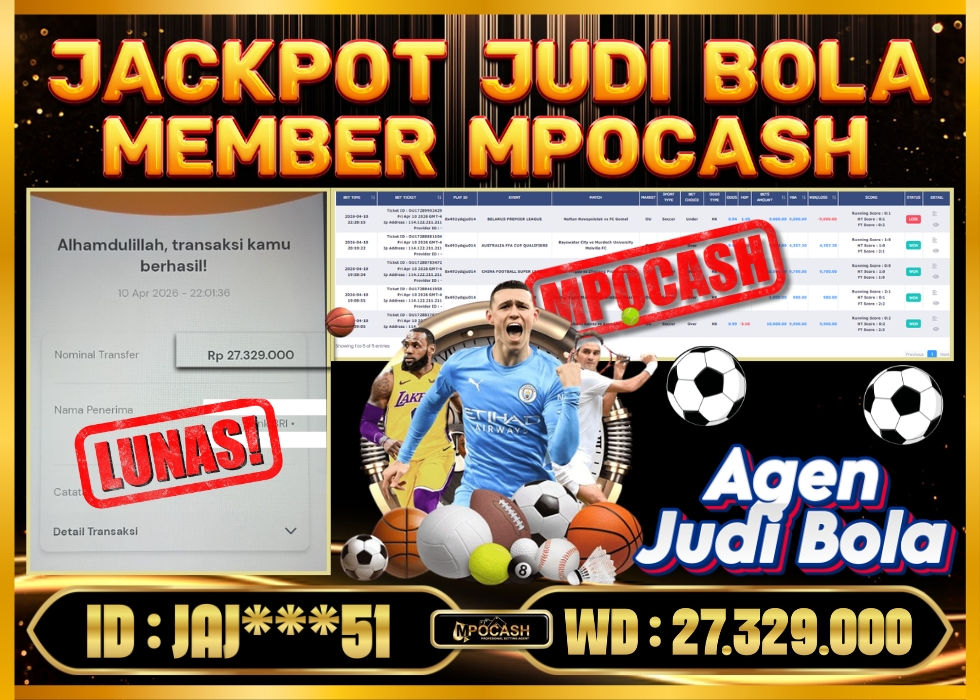 MPOCASH JACKPOT JUDI BOLA