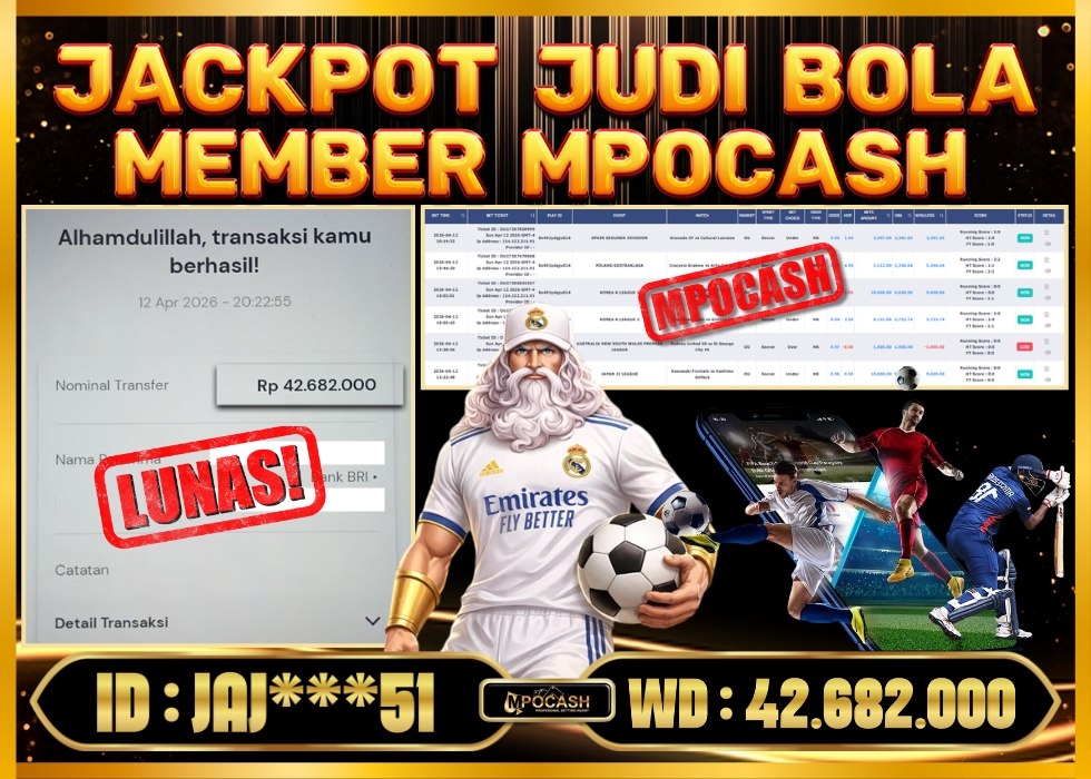 MPOCASH JACKPOT JUDI BOLA