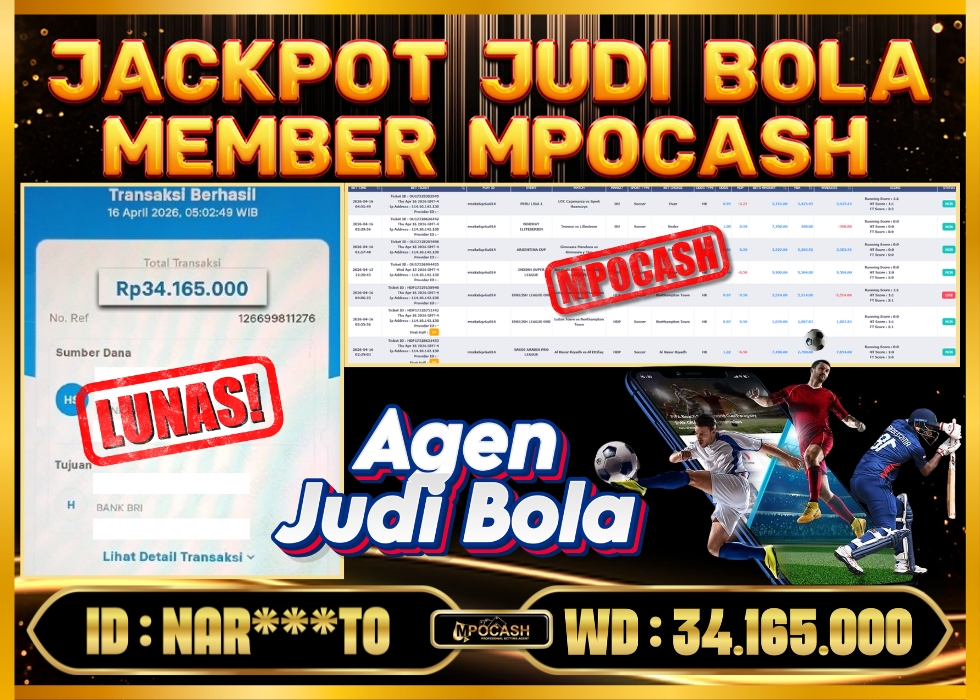MPOCASH JACKPOT JUDI BOLA